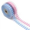MingRibbon Wholesale 15 m/roll Ultrasonic Embossed Polyester Ribbon