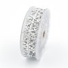 MingRibbon Wholesale Ultrasonic Embossed Flora Decorative Xmas Ribbon Cutouts Snowflake Ribbon For DIY